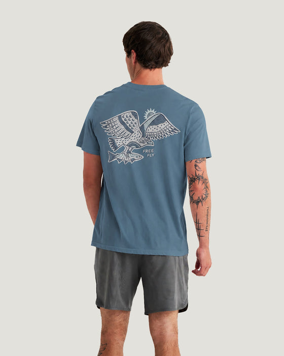 Free Fly Osprey Catch Tee-Pacific Blue