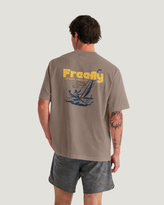 Free Fly Outdoor Specialists Relaxed Tee-Fossil