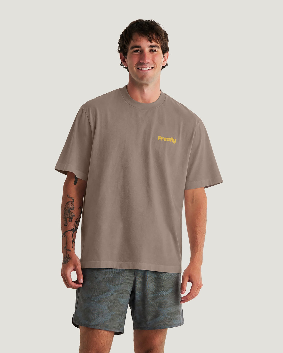Free Fly Outdoor Specialists Relaxed Tee-Fossil