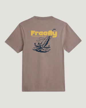 Free Fly Outdoor Specialists Relaxed Tee-Fossil