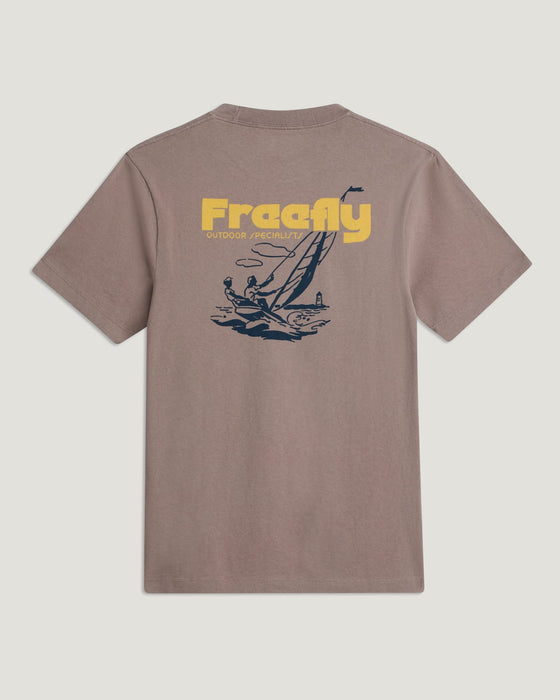 Free Fly Outdoor Specialists Relaxed Tee-Fossil