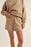 Rhythm Logo Fleece Shorts-Taupe
