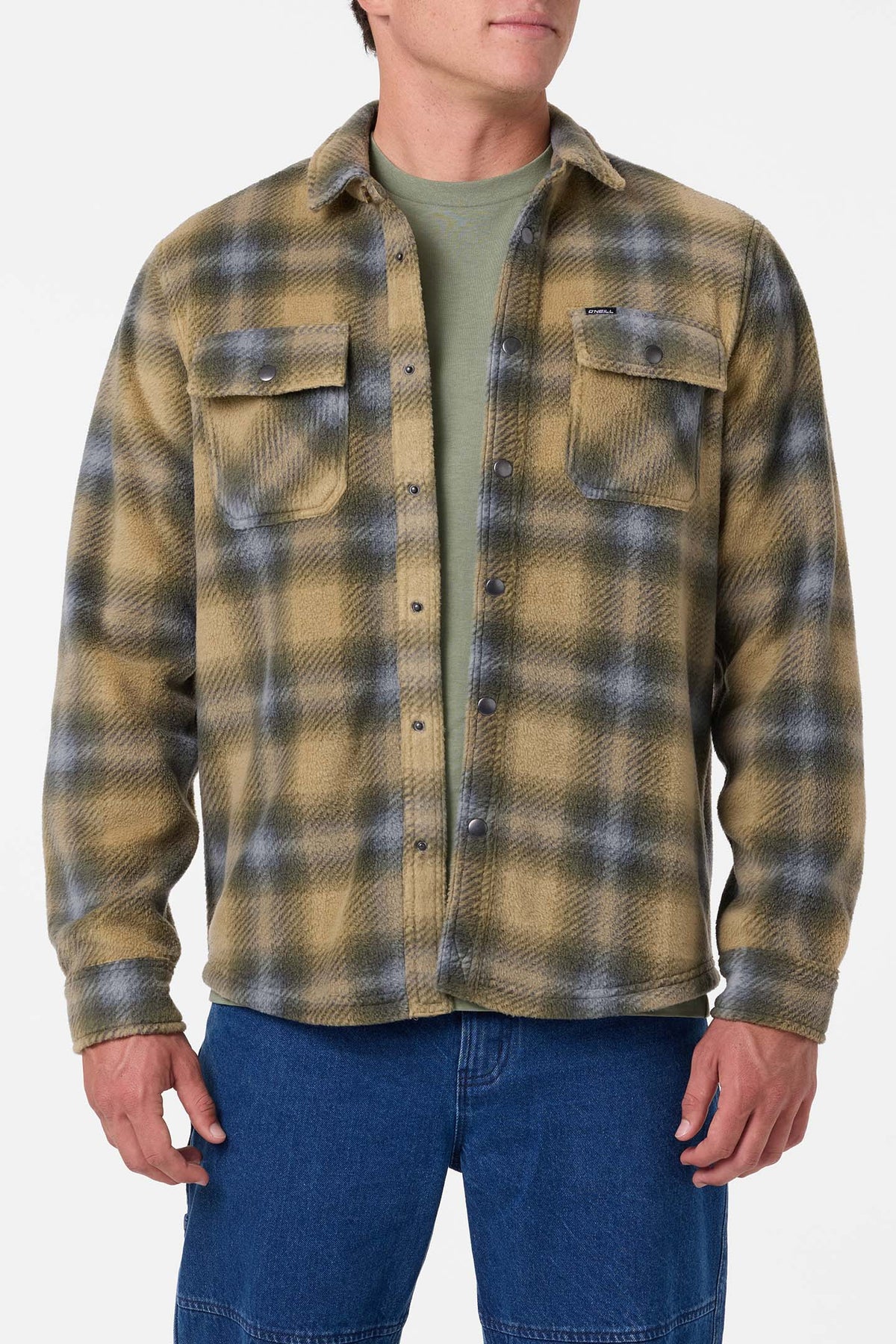 O'Neill Glacier Plaid Superfleece Sweatshirt-Twill