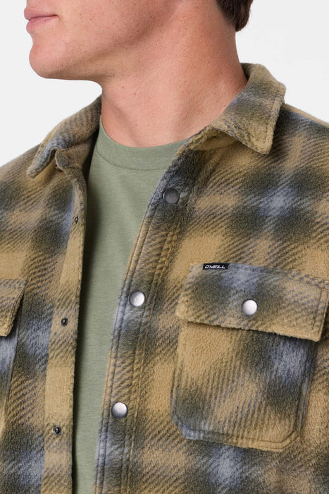 O'Neill Glacier Plaid Superfleece Sweatshirt-Twill
