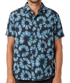 O'Neill Trvlr Perforated Printed Standard Shirt-Black
