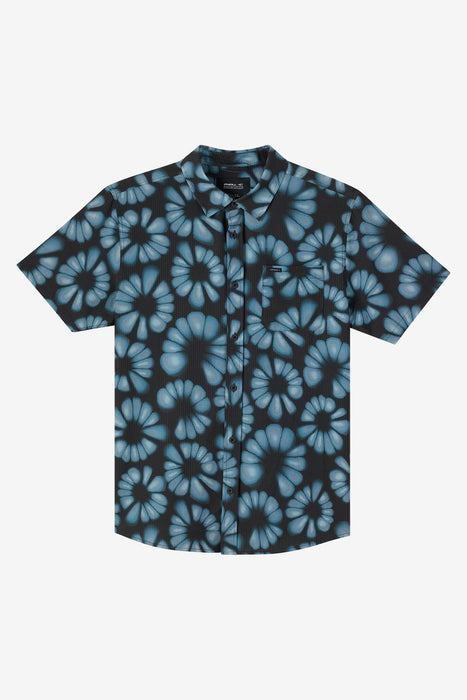 O'Neill Trvlr Perforated Printed Standard Shirt-Black