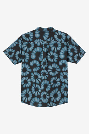 O'Neill Trvlr Perforated Printed Standard Shirt-Black— Alternate View