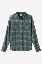O'Neill OG Printed Flannel L/S Shirt-Hunter Green