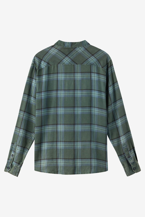 O'Neill OG Printed Flannel L/S Shirt-Hunter Green
