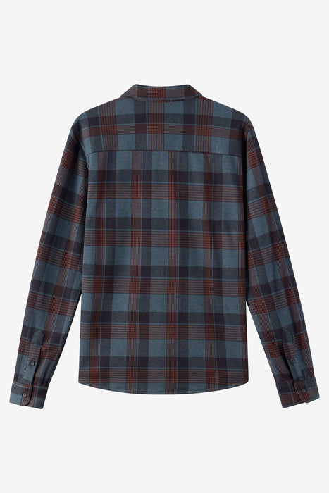 O'Neill Sutton Flannel L/S Shirt-Dark Slate