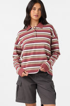 O'Neill OG Kyra Crop Polo Shirt-Apple Butter