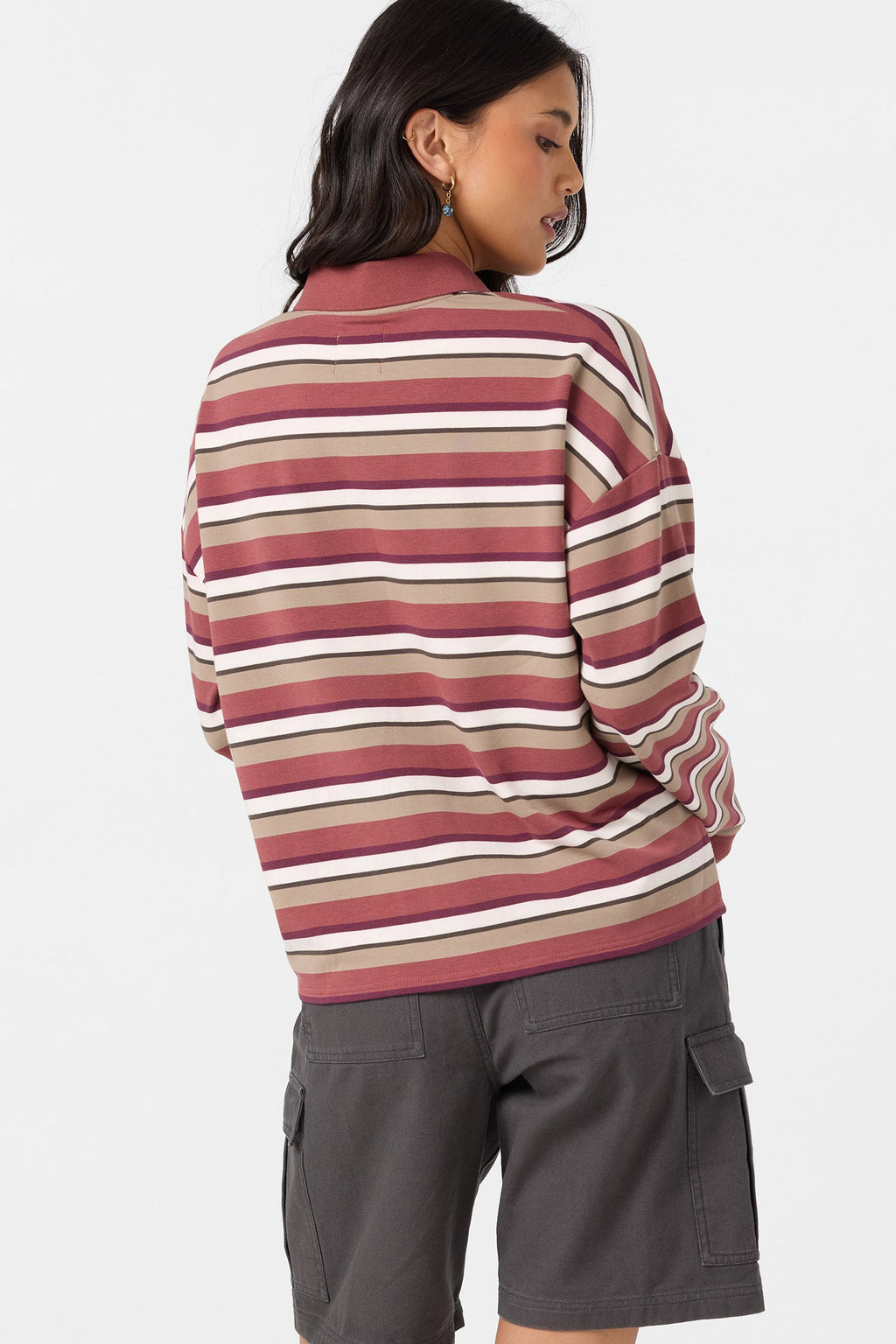O'Neill OG Kyra Crop Polo Shirt-Apple Butter