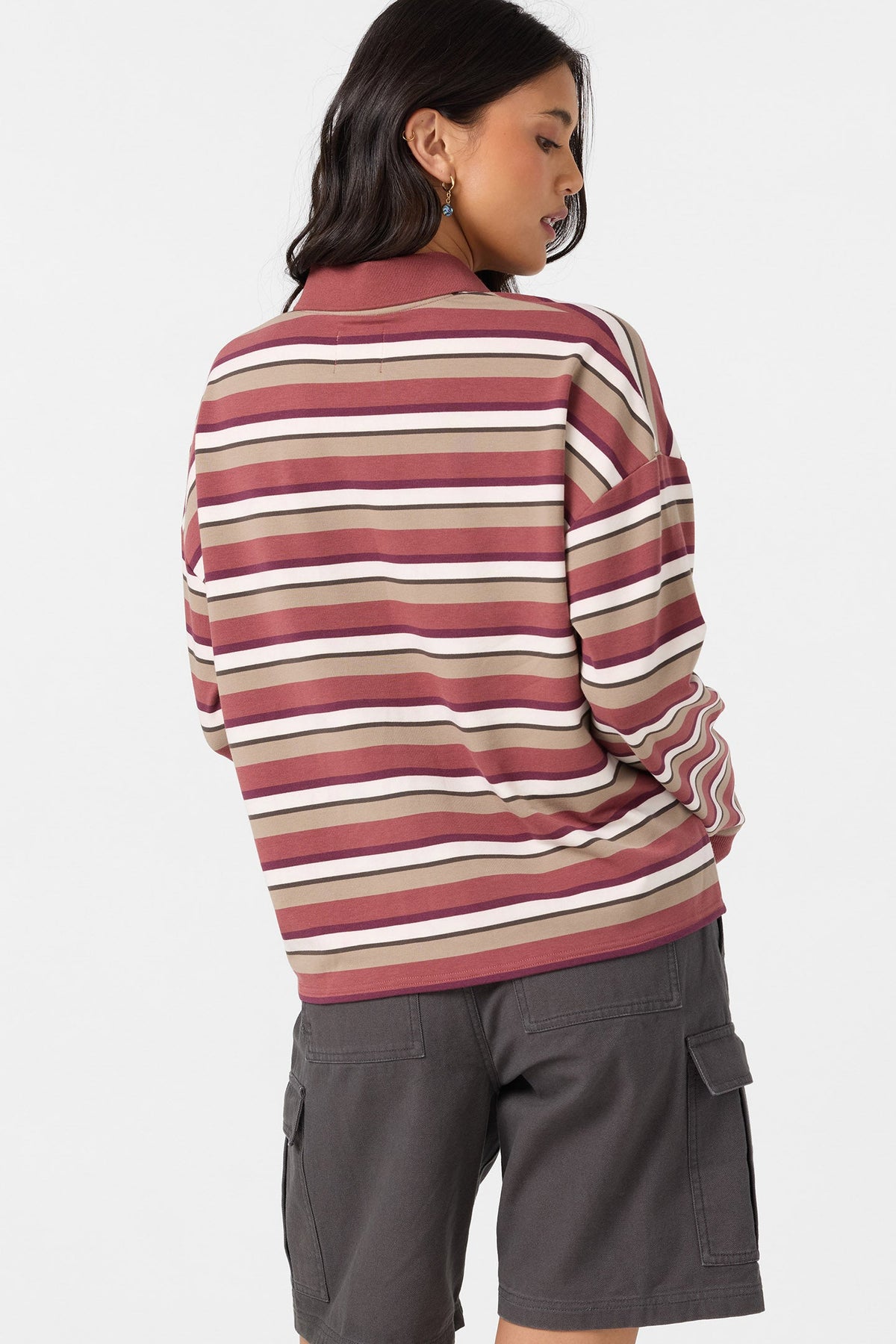 O'Neill OG Kyra Crop Polo Shirt-Apple Butter