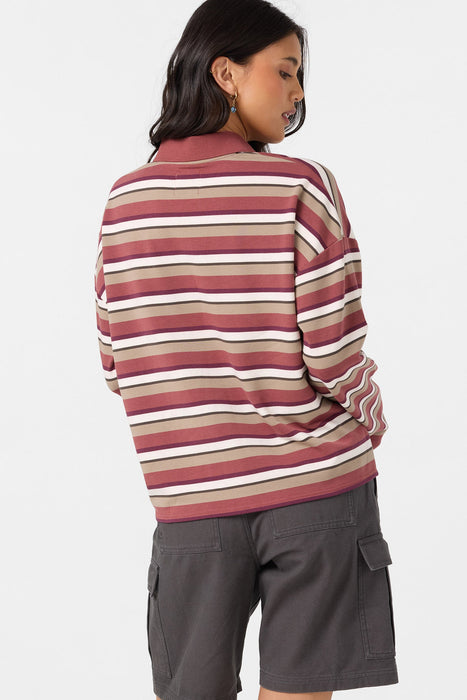 O'Neill OG Kyra Crop Polo Shirt-Apple Butter