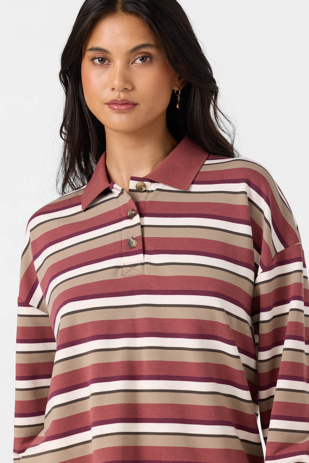 O'Neill OG Kyra Crop Polo Shirt-Apple Butter