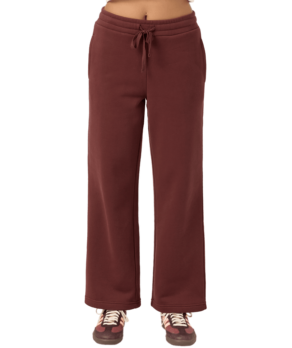 O'Neill Straight Leg Fleece Pants-Chocolate