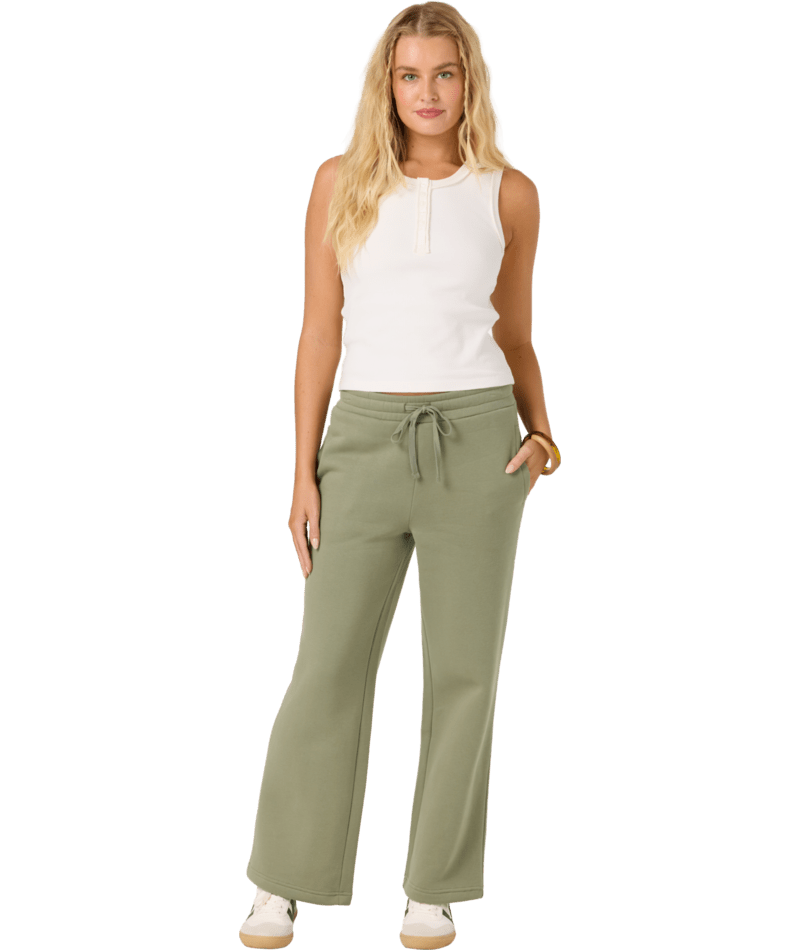 O'Neill Straight Leg Fleece Pants-Sage