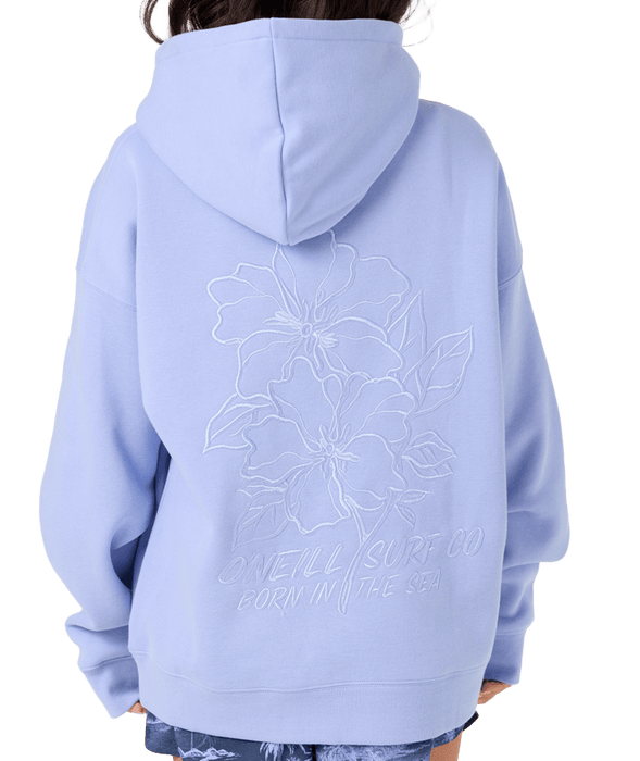 O'Neill Born In The Sea Oversized Hooded Sweatshirt-Blue Jelly