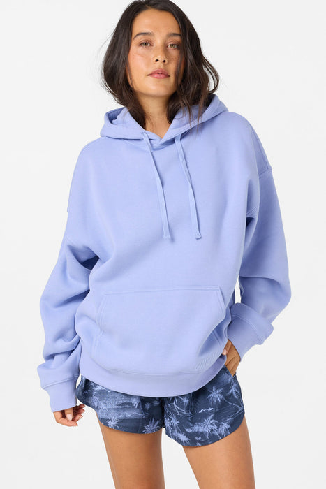 O'Neill Born In The Sea Oversized Hooded Sweatshirt-Blue Jelly