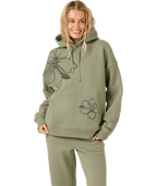 O'Neill Hibiscus Oversized Hooded Sweatshirt-Sage