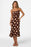 O'Neill Jorgie Camila Shell Midi Dress-Chocolate