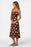 O'Neill Jorgie Camila Shell Midi Dress-Chocolate