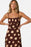 O'Neill Jorgie Camila Shell Midi Dress-Chocolate