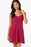 O'Neill Darcy Aria Doodle Mini Dress-Raspberry