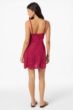 O'Neill Darcy Aria Doodle Mini Dress-Raspberry