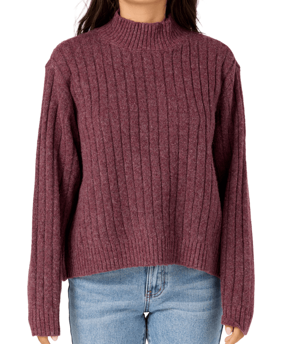 O'Neill Cypress Mockneck Sweater-Fig