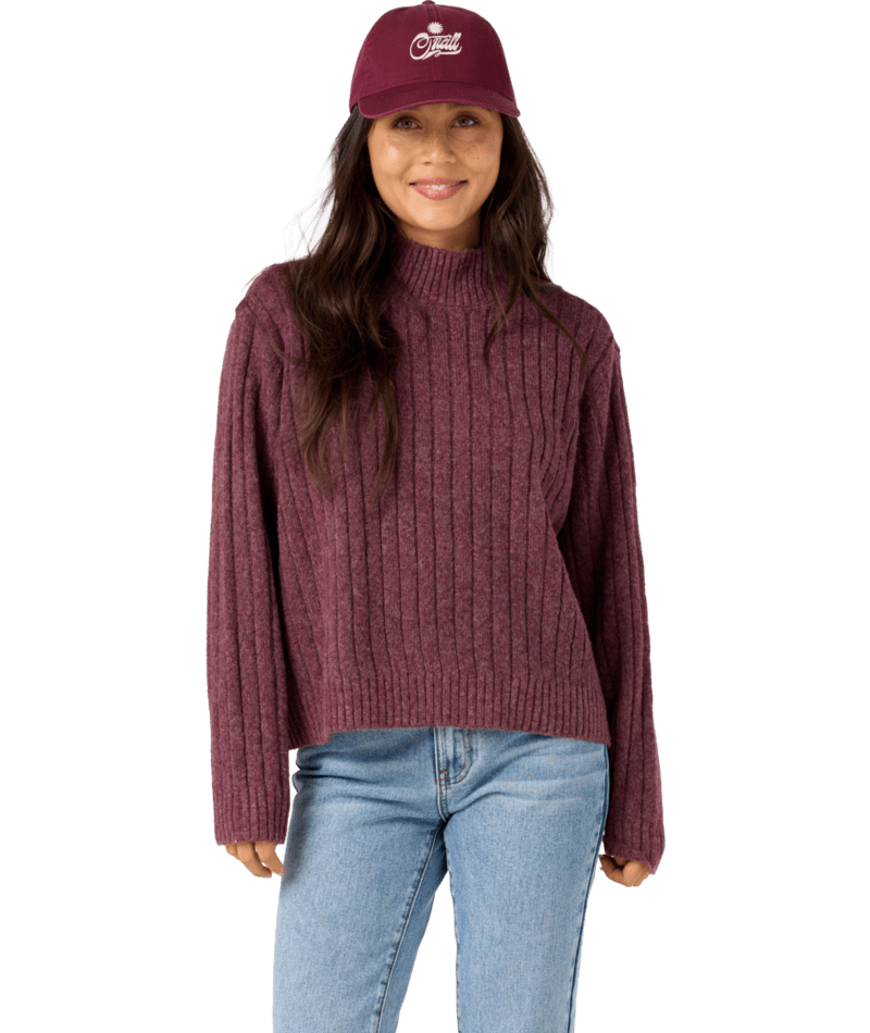 O'Neill Cypress Mockneck Sweater-Fig