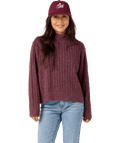 O'Neill Cypress Mockneck Sweater-Fig