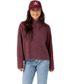 O'Neill Cypress Mockneck Sweater-Fig