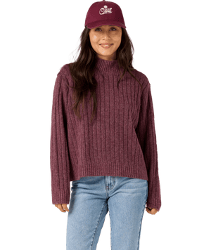 O'Neill Cypress Mockneck Sweater-Fig