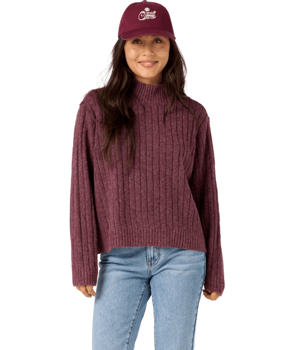 O'Neill Cypress Mockneck Sweater-Fig