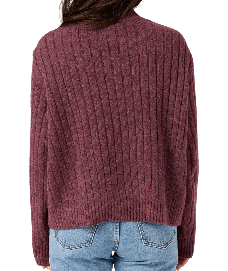 O'Neill Cypress Mockneck Sweater-Fig