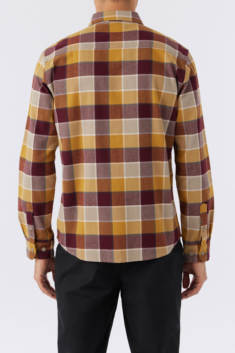O'Neill Winslow Plaid Flannel L/S Shirt-Dark Khaki