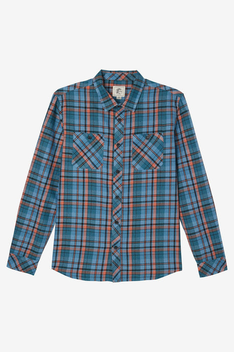 O'Neill OG Jonez Flannel L/S Shirt-Deep Blue