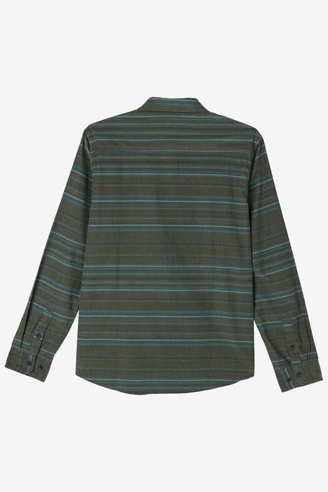 O'Neill Caruso Stripe Cord L/S Shirt-Dark Olive