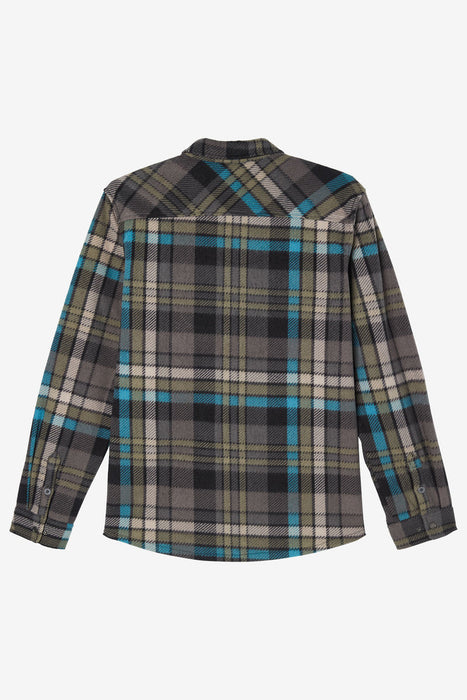 O'Neill Glacier Plaid Superfleece L/S Shirt-Grey