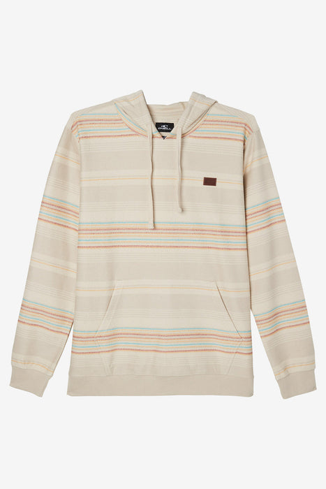 O'Neill Bavaro Stripe Pullover Sweatshirt-Light Khaki