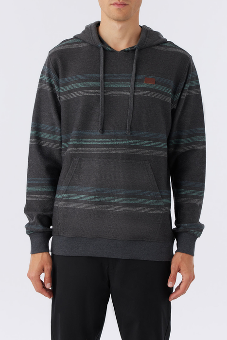 O'Neill Bavaro Stripe Pullover Sweatshirt-Black 2