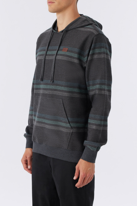 O'Neill Bavaro Stripe Pullover Sweatshirt-Black 2