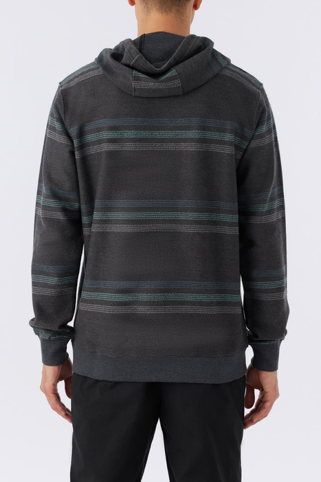 O'Neill Bavaro Stripe Pullover Sweatshirt-Black 2