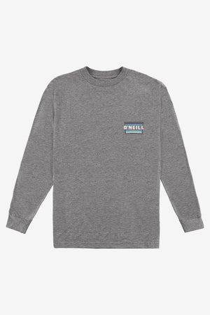 O'Neill Working Stiff L/S Tee-Heather Grey— Alternate View
