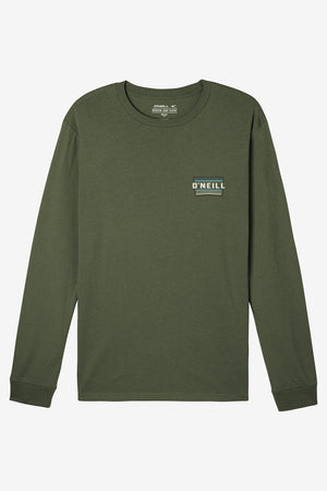 O'Neill Working Stiff L/S Tee-Dark Olive— Alternate View