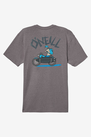 O'Neill Bones Jones Tee-Heather Grey