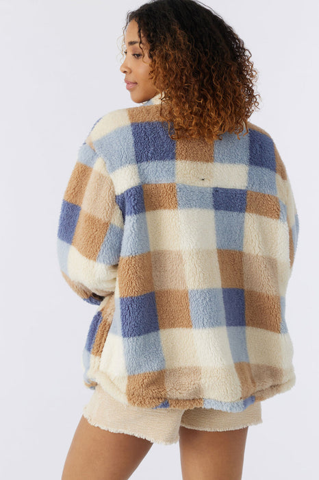 O'Neill Heath Plaid Jacket-Winter White