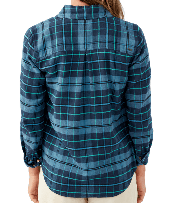 O'Neill Nash Flannel L/S Shirt-Storm Blue