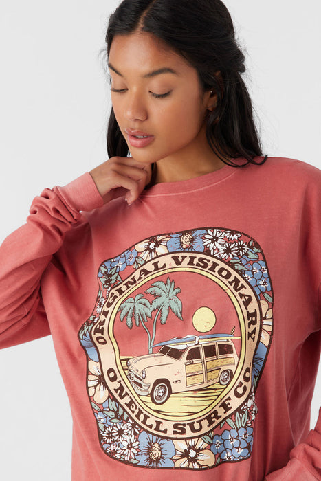 O'Neill Woody L/S Tee-Dusty Cedar